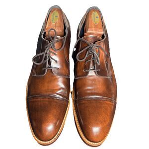 Johnston & Murphy Dress Shoe Leather Handmade in Italy 24-1600, Size Men's 12 M